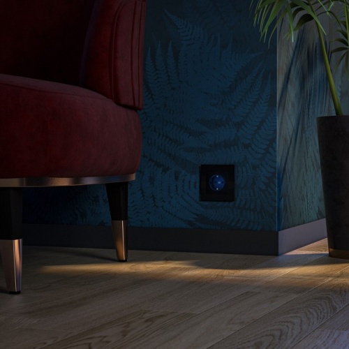 Розетка с заземлением с подсветкой, без рамки Werkel черный W1171408 в Нижнем Новгороде фото 5