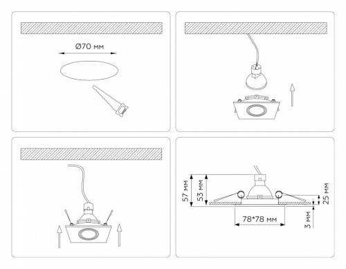 Встраиваемый светильник Ambrella Light TN TN102817 в Нижнем Новгороде фото 7