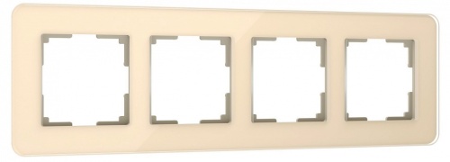 Рамка на 4 поста Werkel Elite (айвори, стекло) W0042443 в Нижнем Новгороде