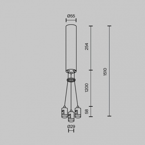 Подвес для трека Maytoni Accessories for tracks Flarity TRA154SW-BB-R-BS в Белокурихе фото 4