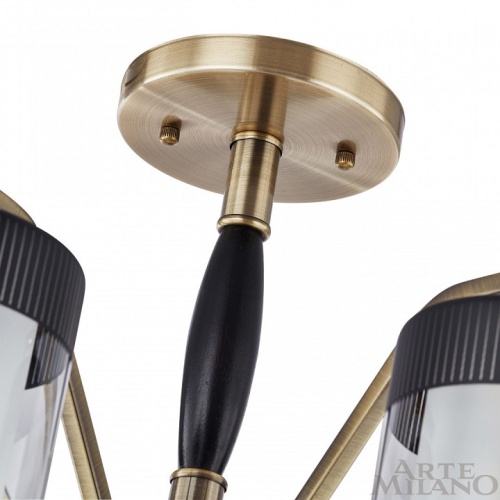 Люстра на штанге Arte Milano Napoli-2646 332646/5 AB+BK в Нижнем Новгороде фото 3