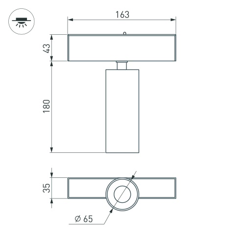 Светильник MAG-SPOT-45-R85-12W Warm3000 (WH, 36 deg, 24V) (Arlight, IP20 Металл, 3 года) в Кольчугино фото 7