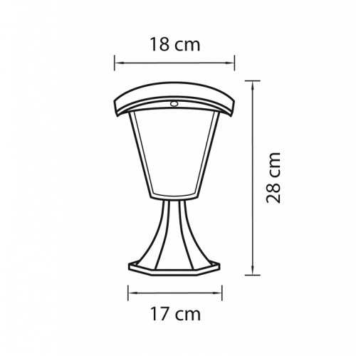 Наземный низкий светильник Lightstar Lampione 375970 в Мегионе фото 2