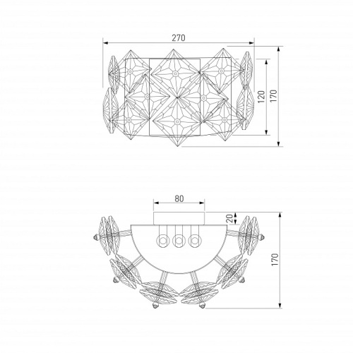Накладной светильник Bogate's Rubis 371/3 в Нижнем Новгороде фото 3