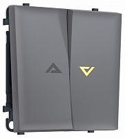 Выключатель самовозвратный двухклавишный с подсветкой, без рамки Ambrella Volt MS MS864450 в Нижнем Новгороде