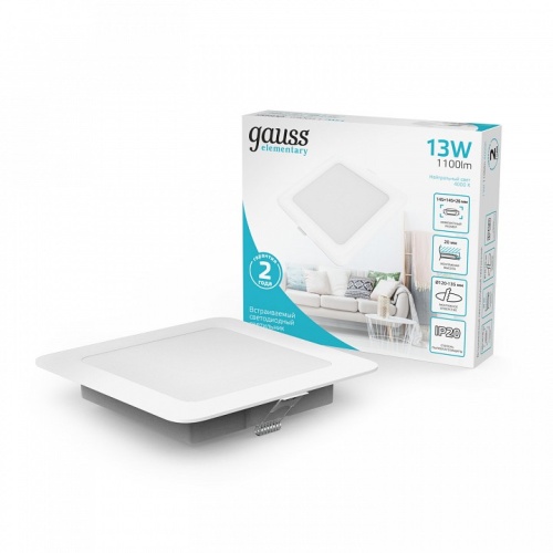 Встраиваемый светильник Gauss Elementary 998420212 в Нижнем Новгороде фото 3