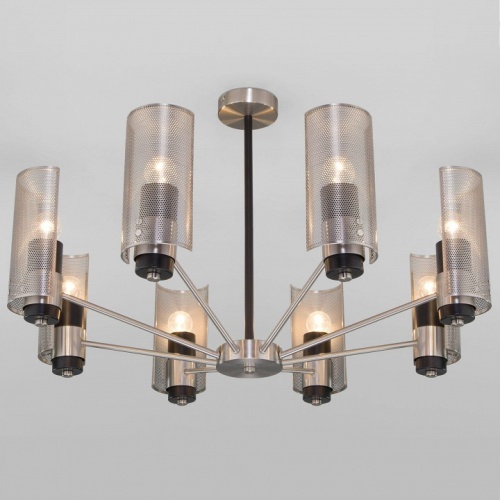 Люстра на штанге Eurosvet Grino 70139/8 никель в Нижнем Новгороде фото 2