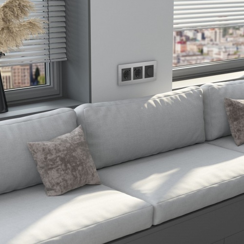 Рамка на 3 поста Werkel AluMax алюминий W0033506 в Нижнем Новгороде фото 2