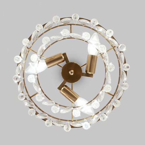 Люстра на штанге Eurosvet Sophie 60165/3 латунь в Нижнем Новгороде фото 3