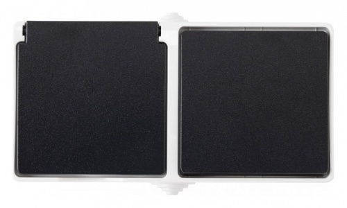 Блок с выключателями одноклавишными влагозащищенными Arte Milano am-309 309.52-1.grey в Нижнем Новгороде фото 4