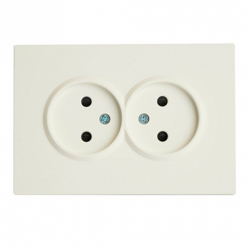 Розетка двойная без заземления и со шторкой Stekker Эмили 49877 в Нижнем Новгороде фото 4