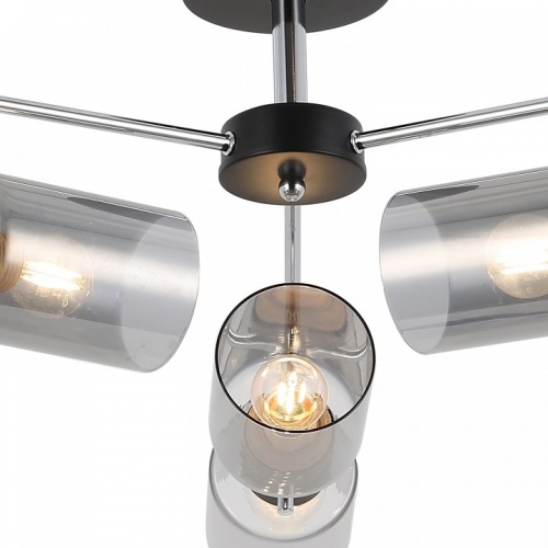 Люстра на штанге ILLUMICO  IL8249-6COU-79 BK CR в Нижнем Новгороде фото 3