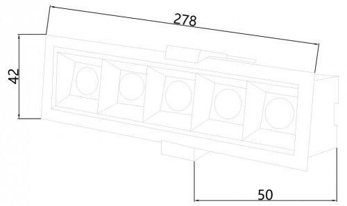 Встраиваемый светильник Favourite Roshni 3084-5C в Сельцо фото 5