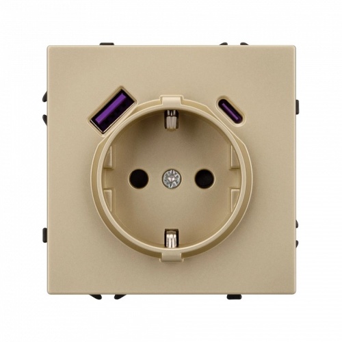 Розетка с заземлением и 2хUSB type A, без рамки Arlight SCT 054286 в Нижнем Новгороде фото 2