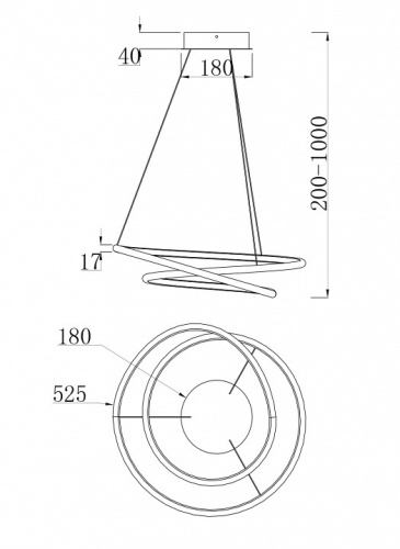 Подвесной светильник Maytoni Nola MOD100PL-L47W в Нижнем Новгороде фото 3