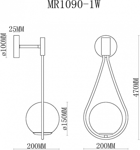 Бра MyFar Florenz MR1090-1W в Нижнем Новгороде фото 2