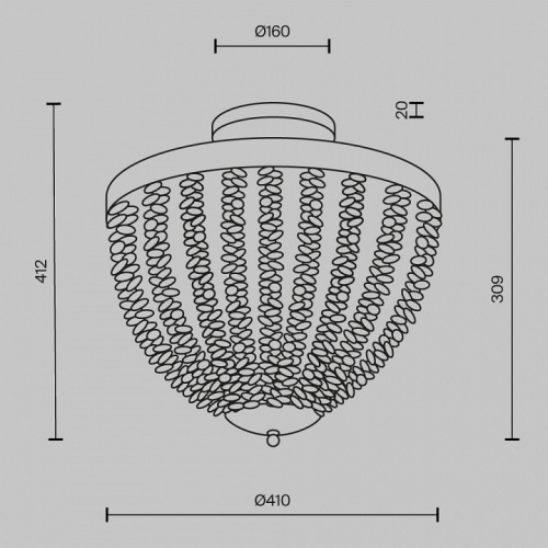 Потолочная люстра Maytoni Intrigue MOD440CL-03BS в Нижнем Новгороде фото 4