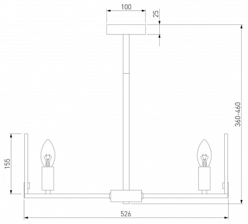 Люстра на штанге Eurosvet Marble 60158/5 латунь в Сычевке фото 3