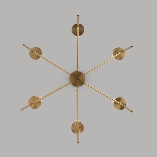 Люстра на штанге Eurosvet Anders 60142/6 латунь в Нижнем Новгороде фото 4