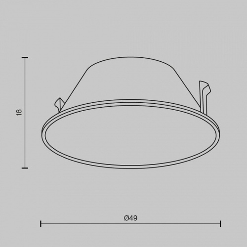 Кольцо декоративное Maytoni Wise Ring057-7-MG в Архангельске фото 5