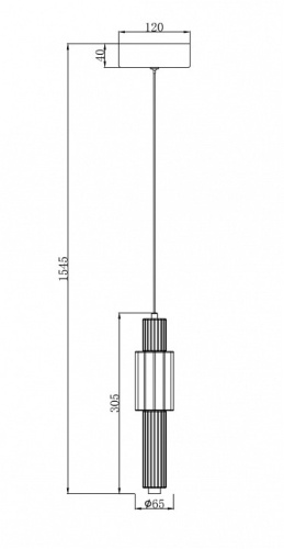 Подвесной светильник Maytoni Verticale MOD308PL-L9GR3K в Кропоткине фото 4