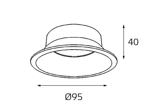 Кольцо декоративное Italline 3160 reflector for 3160 в Новой Ляле фото 4