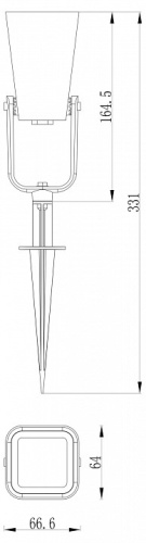 Наземный низкий светильник Favourite Relief 4034-1T в Владивостоке фото 4