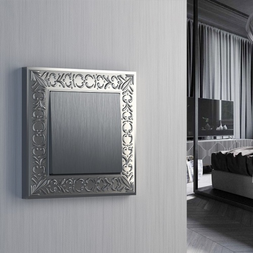 Выключатель одноклавишный без рамки Werkel серебряный рифленый W1110009 в Нижнем Новгороде фото 3