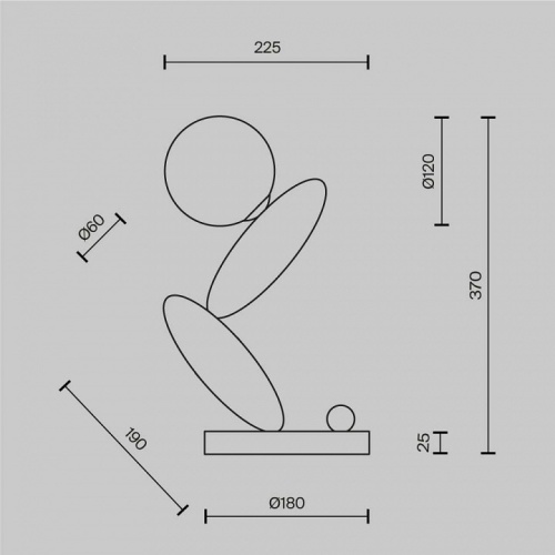 Настольная лампа декоративная Maytoni Resonance MOD482TL-L6C3K в Нижнем Новгороде фото 6