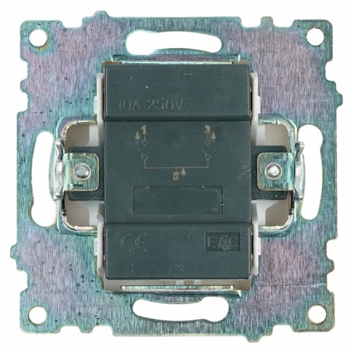 Выключатель двухклавишный с подсветкой без рамки Stekker Катрин 39301 в Нижнем Новгороде фото 5