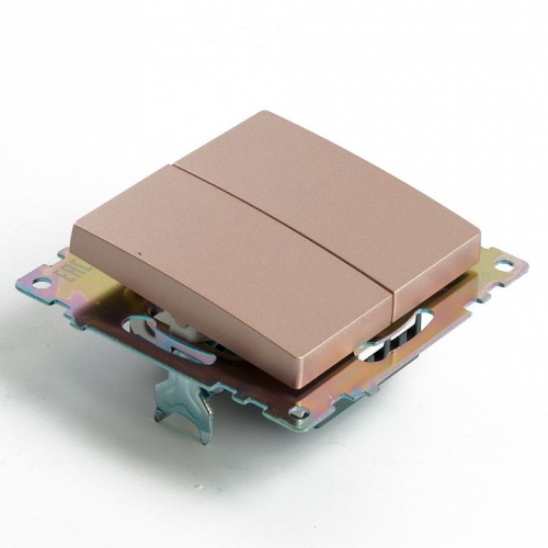 Переключатель двухклавишный без рамки Stekker Катрин 49169 в Нижнем Новгороде фото 6