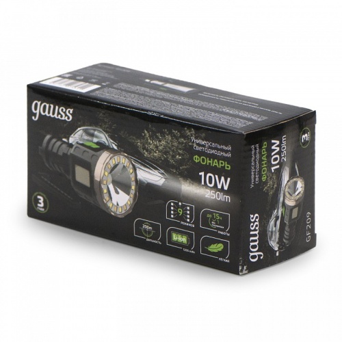 Фонарь ручной Gauss  GF209 в Нижнем Новгороде фото 3