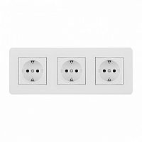 Розетка с заземлением и со шторкой Arte Milano SET16-3 SET16-3-40-1x3 white в Нижнем Новгороде