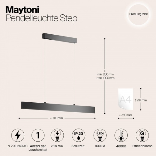 Подвесной светильник Maytoni Step P010PL-L23W4K в Йошкар-Оле фото 4