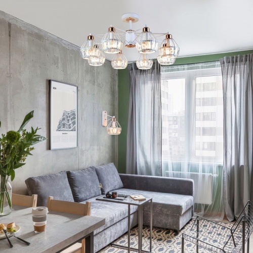 Люстра на штанге Eurosvet Lord 70075/8 белый в Нижнем Новгороде фото 4