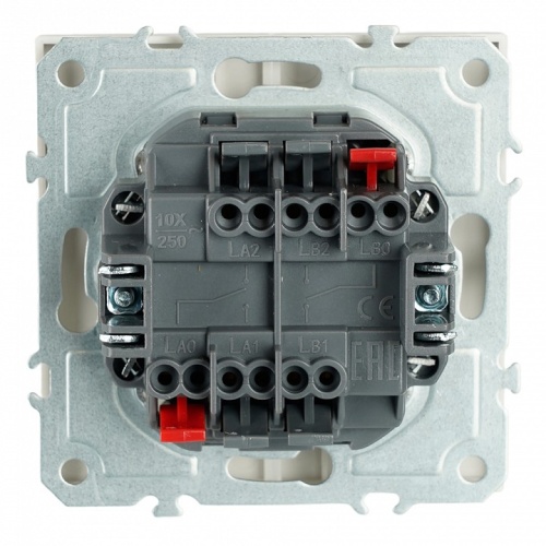 Переключатель двухклавишный без рамки Stekker Эмили 50233 в Нижнем Новгороде фото 6