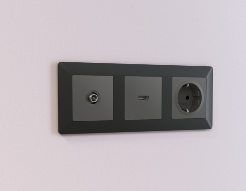 Накладка для ТВ-розетки Ambrella Volt ALFA AP9130 в Нижнем Новгороде фото 2