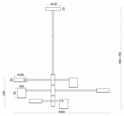 Подвесная люстра F-promo Ducan 3094-6P в Нижнем Новгороде фото 4