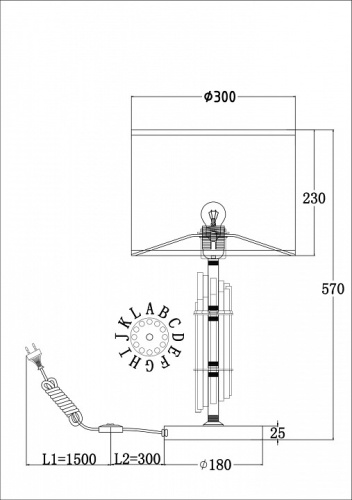 Настольная лампа декоративная Maytoni Alloro MOD088TL-01BS в Нижнем Новгороде фото 3