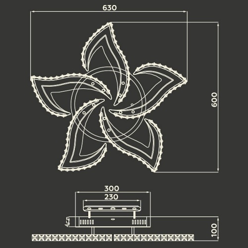Потолочная люстра Ambrella Light FA FA1724 в Нижнем Новгороде фото 4
