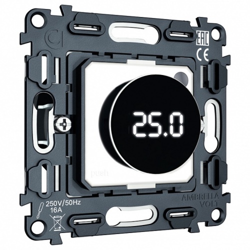 Терморегулятор электромеханический для теплого пола без рамки Ambrella Volt QUANT VM1385 в Нижнем Новгороде фото 4