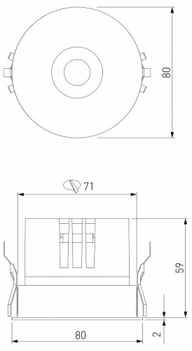 Встраиваемый светильник Elektrostandard Bliss a069406 в Нижнем Новгороде фото 2