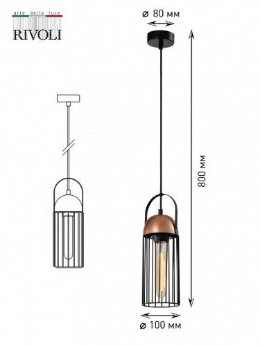 Подвесной светильник Rivoli Anemon Б0047359 в Нижнем Новгороде фото 8