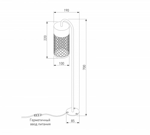 Наземный низкий светильник Elektrostandard Ombra 35179/S в Нижнем Новгороде фото 3