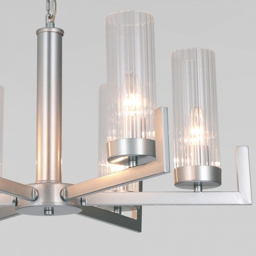 Подвесная люстра Eurosvet Arganie 60133/6 серебро в Нижнем Новгороде фото 2