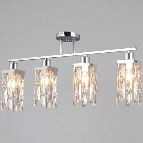 Люстра на штанге ILLUMICO  IL3601-4CSQ-26 CR DS в Нижнем Новгороде