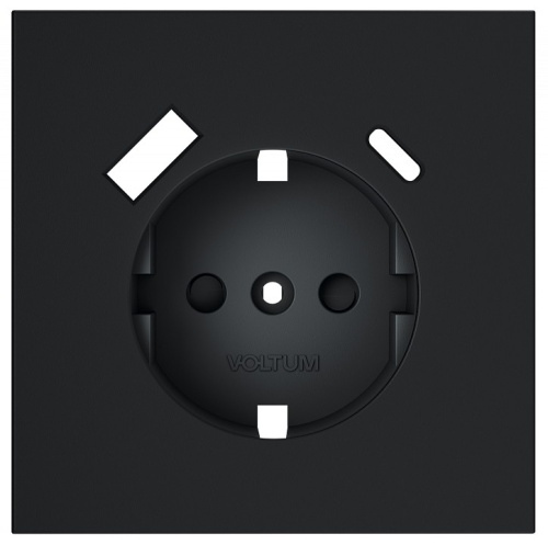 Накладка для розетки с заземлением и со шторками и 2хUSB type A и C Voltum S70 VLS001007 в Нижнем Новгороде
