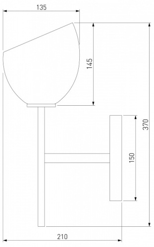 Бра Eurosvet Arrista 60130/1 латунь в Кизилюрте фото 3