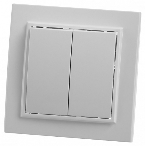 Выключатель двухклавишный Stekker Эрна 39044 в Нижнем Новгороде