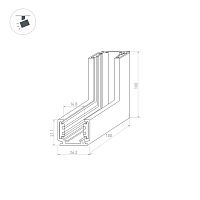 Коннектор угловой MAG-ORIENT-CON-2620-L90-INT (BK, внутренний) (Arlight, IP20 Металл, 3 года) в Брянске